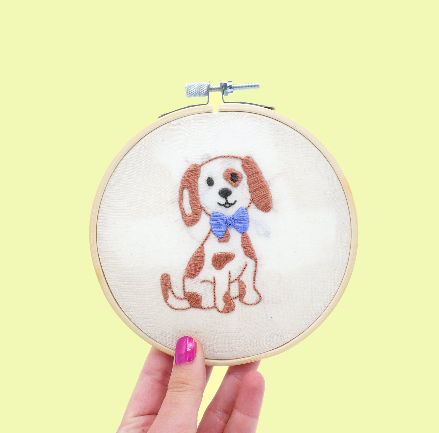 Learn to Embroider Kit: Handsome Good Boy