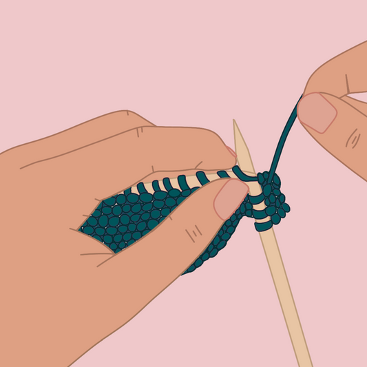 visual learning: knit stitch
