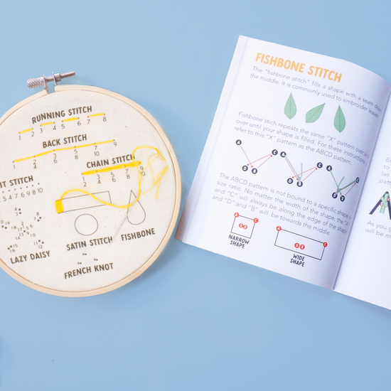 Learn to Embroider Kit Threadbook