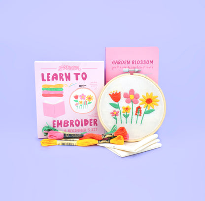 Learn to Embroider Kit: Garden Blossom
