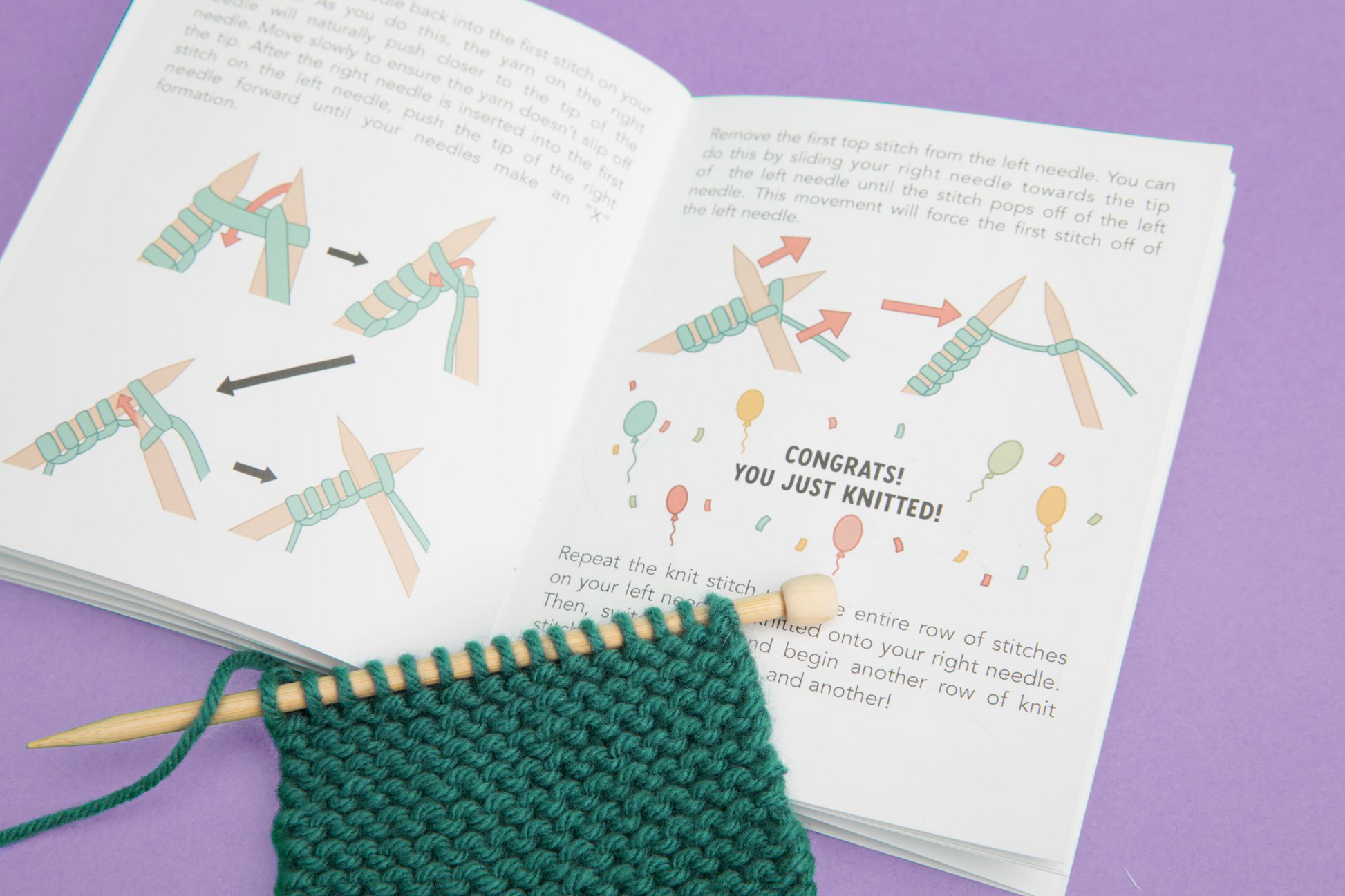 Diy Hand Knitting Kit For Beginners To Learn Knitting Comes - Temu